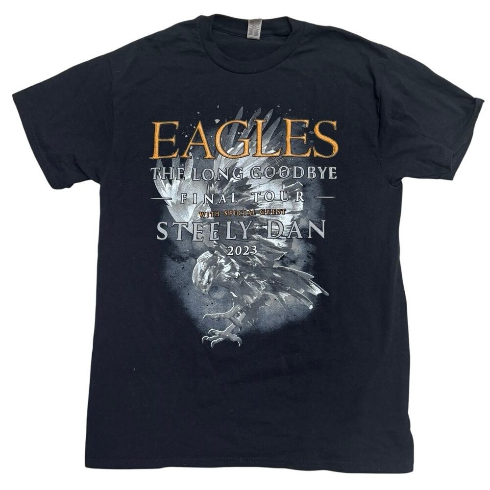 Black Eagles “The Long Goodbye” Final Tour 2023 bold graphic Tee🤘🖤 Size M